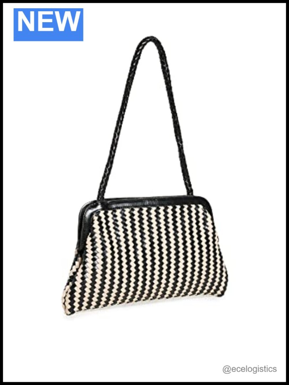 Handwoven Leather Hobo Bag with Braided Handle Crossbody